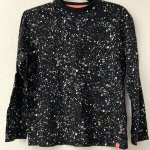 BROOKLYNS BEST GIRLS PAINT SPLATTER T SHIRT LONG SLEEVE L (14-16)